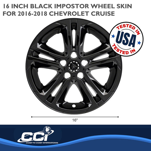 Coast To Coast Impostor Wheel Skin 16 Inch (MPN: IWCIMP412BLKN)