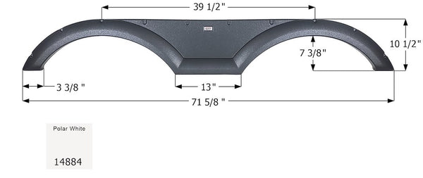 Icon Fender Skirt for Tandem Axle Trailers (MPN: 14884)