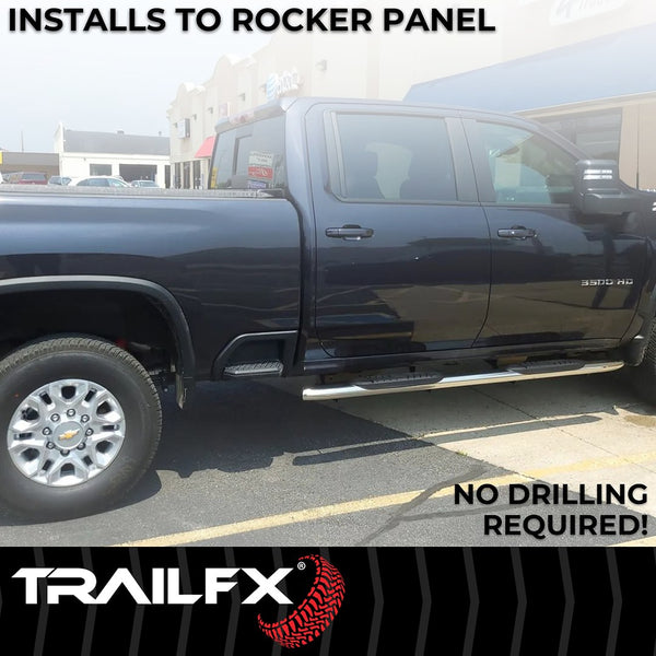 TrailFX 5 Inch Oval Bent Side Bars (MPN: A7092S)