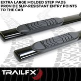 TrailFX 5 Inch Oval Straight Nerf Bar (MPN: A7002B)
