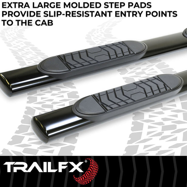 TrailFX 5 Inch Oval Straight Nerf Bar (MPN: A7002B)