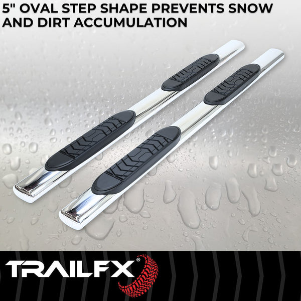 TrailFX 5 Inch Oval Straight Nerf Bar (MPN: A7042S)