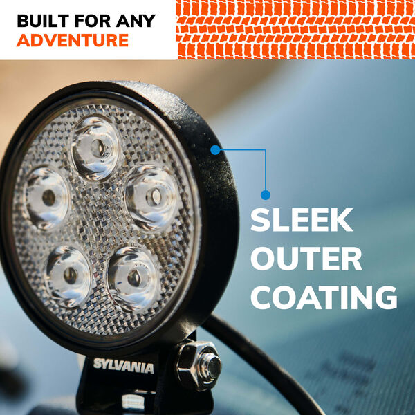 Sylvania Slim 3 Inch Round LED Off-Road Light (MPN: SLMRND3INSP2.BX2)