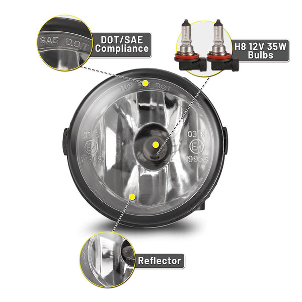 Winjet Fog Light Kit (MPN: CFWJ-0381-C)