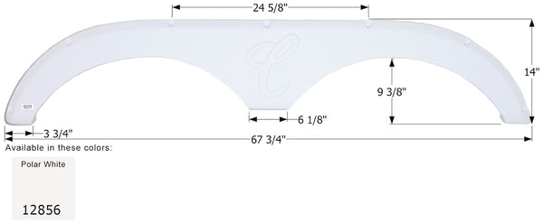 Icon Fender Skirt for Tandem Axle (MPN: 12856)