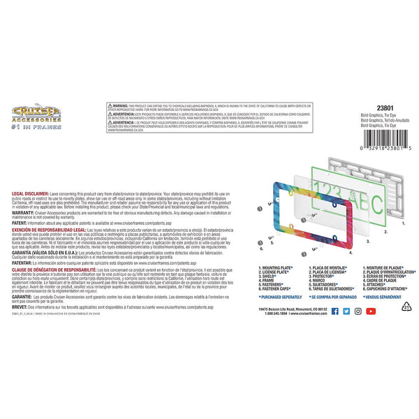 Cruiser License Plate Frame (MPN: 23801)