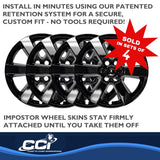 Coast To Coast Impostor Wheel Skin (MPN: IWCIMP380BLK)