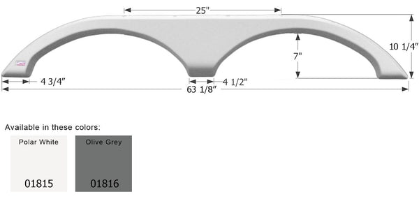 Icon Fender Skirt for Fleetwood Models (MPN: 01815)