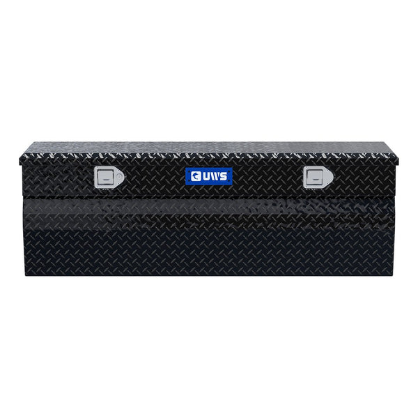 UWS 55-Inch Gloss Black Heavy-Wall Aluminum Wedge Truck Storage Box (MPN: EC20302)