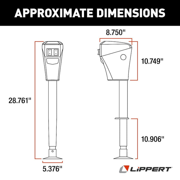 Lippert Components Electric A Frame Jack (MPN: 285318)