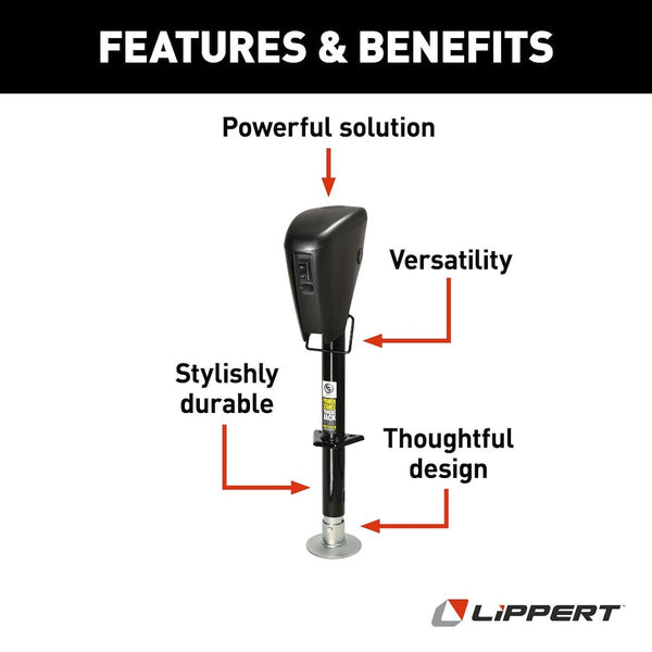 Lippert Components Power Stance Tongue Jack (MPN: 813748)