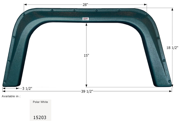 Icon Fender Skirt for Single Axle RVs (MPN: 15203)
