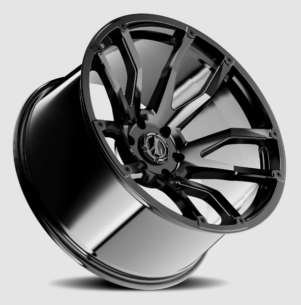 Torque Wheels 22 Inch Gloss Black Impact Wheel (MPN: TW403C-22118405-32)