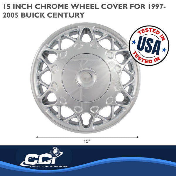 15 Inch Chrome Plated Wheel Cover Set (MPN: IWC44115C)