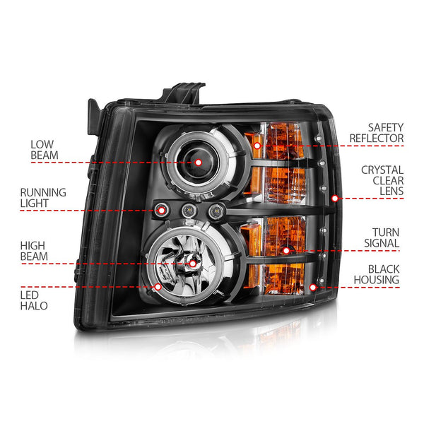AnzoUSA Projector Headlight Assembly (MPN: 111107)