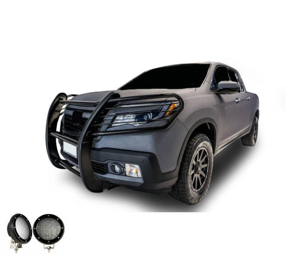 Black Horse Grille Guard Kit (MPN: 17H01MA-PLFB)