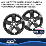 Coast To Coast Impostor Wheel Skin 18 Inch (MPN: IWCIMP355BLK)