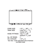 CSF Radiator With Transmission Cooler (MPN: 3368)