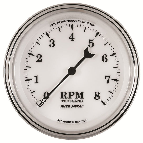 AutoMeter Old Tyme White II Tachometer (MPN: 1297)