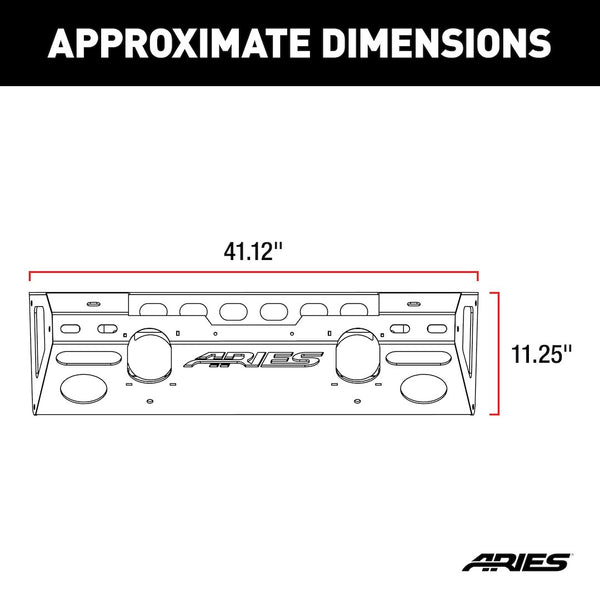 Aries TrailChaser Modular Jeep Bumper (MPN: 2081000)