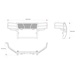 Black Horse Off Road Grille Guard (MPN: RU-CHSI11-B)