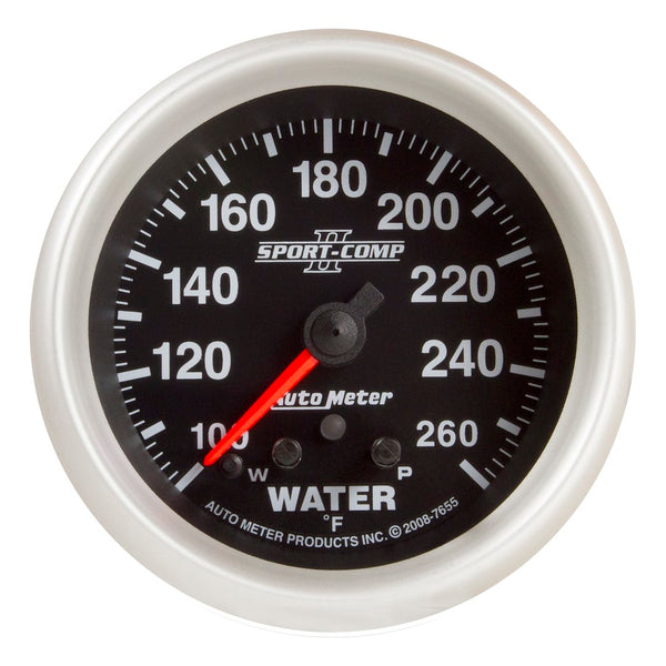 AutoMeter Sport-Comp II Water Temperature Gauge (MPN: 7655)