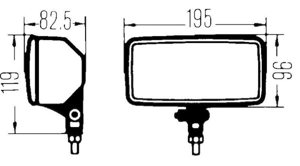 HELLA 550 Series Driving Fog Light (MPN: 005700471)
