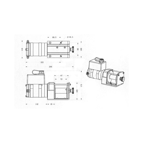 Superwinch UT3000 Series Vehicle Mounted Winch (MPN: 1331200)