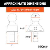 Curt RockerBall Trailer Hitch Ball (MPN: 40246)