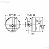 Valeo LED Fog Light 3.5 Inch Round (MPN: 12-05300)