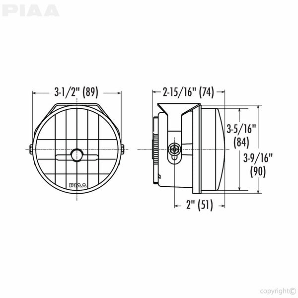 Valeo LED Fog Light 3.5 Inch Round (MPN: 12-05300)