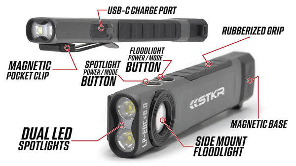 STKR Concepts Flashlight LP-EDC+ 8.0 (MPN: 14270)