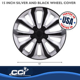 Coast To Coast 15 Inch Wheel Cover Set (MPN: 106115SB)