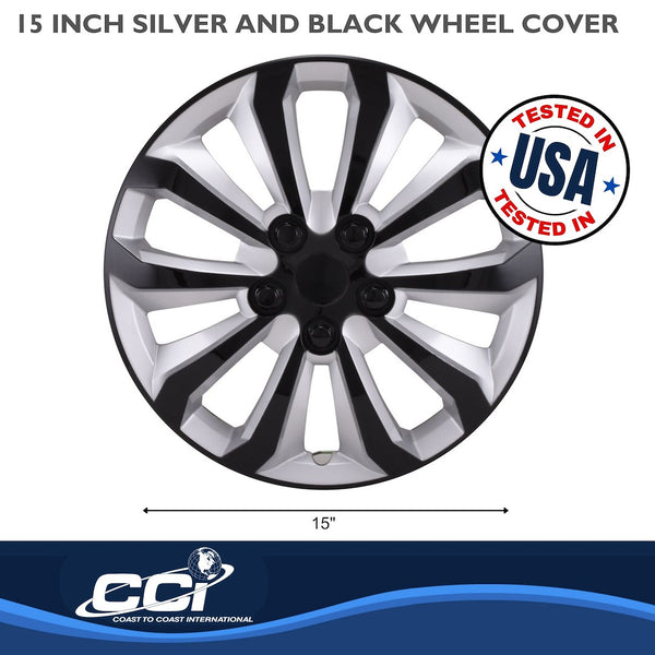 Coast To Coast 15 Inch Wheel Cover Set (MPN: 106115SB)
