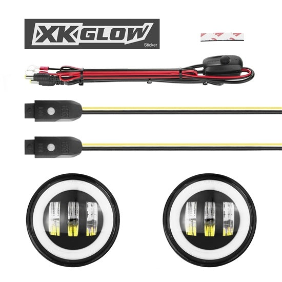 XK Glow LED Fog Light Kit (MPN: XK042010-B)