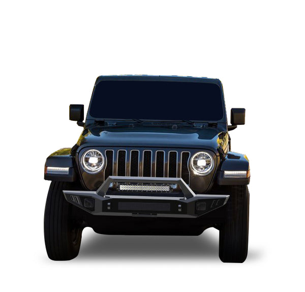 Black Horse Offroad Bumper With Skid Plate (MPN: AFB-WR20)