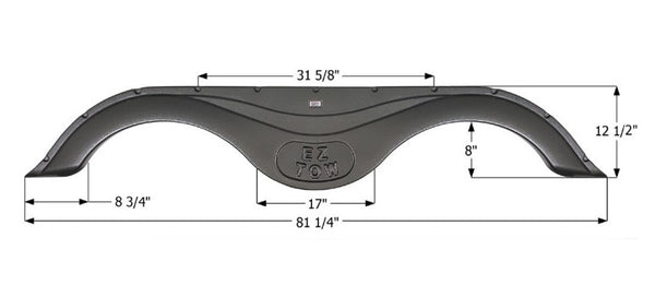 Icon Fender Skirt for Tandem Axle RVs (MPN: 16532)
