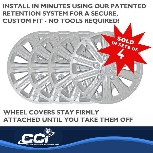 Coast To Coast 15 Inch Wheel Cover Set (MPN: IWC42015C)