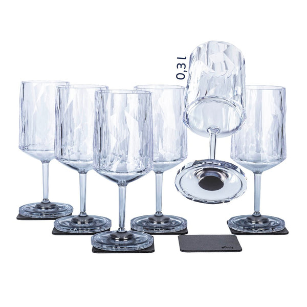Silwy Magnetic Drinking Glass Set (MPN: KO-WIG-C300-6)