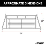 Aries Classic Louvered Headache Rack (MPN: 111001)