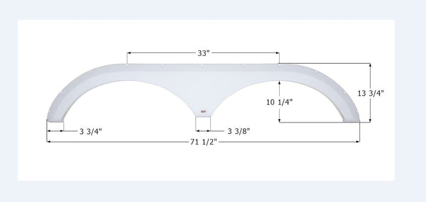 Icon Fender Skirt for Tandem Axle (MPN: 14186)