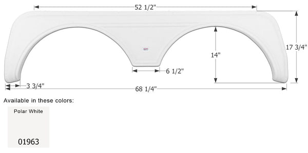 Icon Fender Skirt for Tandem Axle RVs (MPN: 01963)