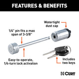 Curt Trailer Coupler Lock (MPN: 23523)