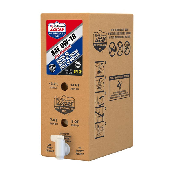 Lucas Oil Synthetic 0W-16 Bag In Box (MPN: 18056)