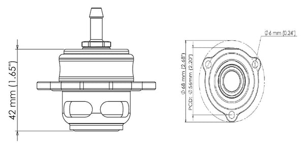 Turbo Smart Kompact Shortie Blow Off Valve (MPN: TS-0203-1261)
