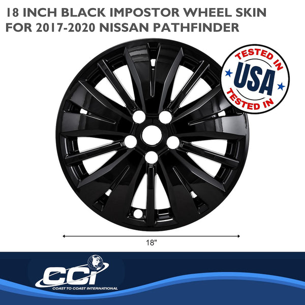 Coast To Coast Impostor Wheel Skin 18 Inch (MPN: IWCIMP488BLK)