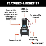 Lippert Components Trailer Landing Gear Motor (MPN: 141893)
