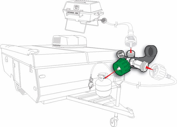 Propane Supply Splitter (MPN: 59133)