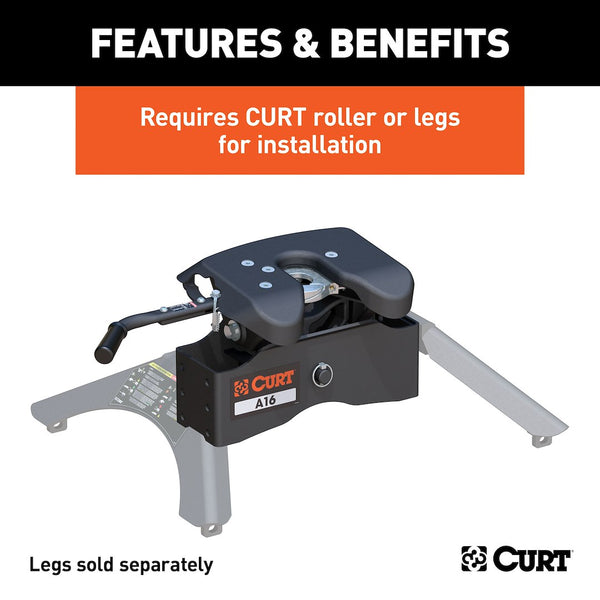 CURT A16 Fifth Wheel Trailer Hitch Head (MPN: 16520)