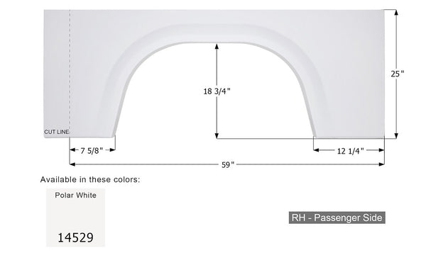 Icon Fender Skirt for Winnebago Brave Models (MPN: 14529)